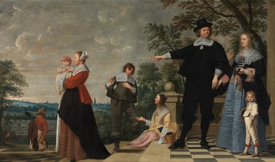 Porträt einer Brügger Familie von Jacob van Oost