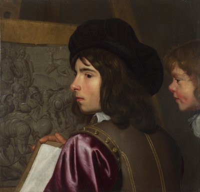 Zwei Jungen vor einer Staffelei, um 1645 von Jacob van Oost the Elder