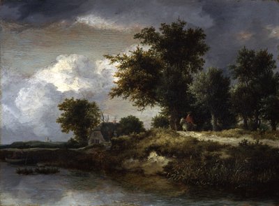 Bewaldetes Flussufer von Jacob van Ruisdael