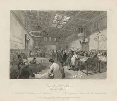 Gesamtansicht des Hauptpostamts von Jacob van der Heyden