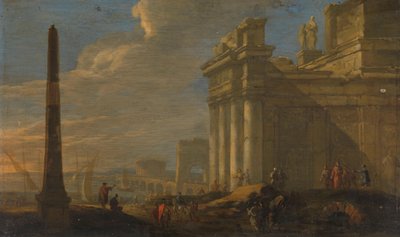 Italienische Hafenansicht von Jacob van der Ulft