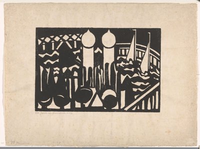 Komposition XVI Nr. 2 von Jacoba van Heemskerck (signed by artist)