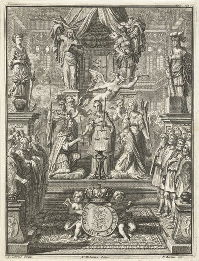 Krönung von Wilhelm III. und Maria Stuart, 1689 von Jacobus Baptist