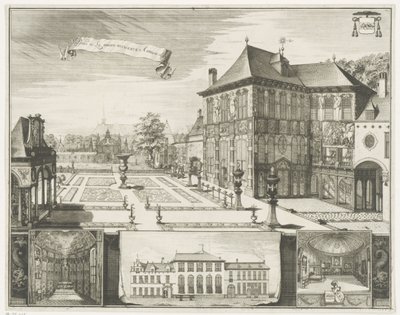 Ansicht des Rubenshauses in Antwerpen von Jacobus Harrewijn
