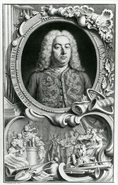 Porträt von George Frederick Handel, 1768 von Jacobus Houbraken