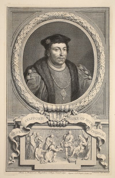 Porträt von Henry Stafford, Herzog von Buckingham, Illustration aus 