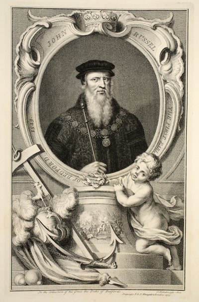 Porträt von John Russell, Illustration aus 
