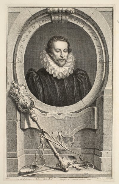 Porträt von Sir Edward Coke, Lord Chief Justice, Illustration aus 