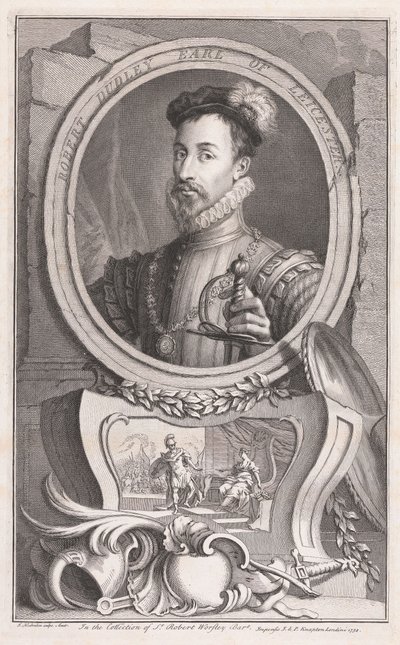 Robert Dudley, Earl of Leicester von Jacobus Houbraken