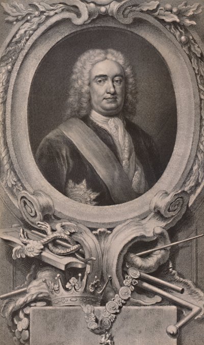 Sir Robert Walpole, englischer Staatsmann und Premierminister, ca. 1746 1894 von Jacobus Houbraken