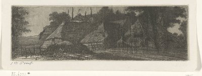 Landschaft mit drei Bauernhöfen von Jacobus Ludovicus Cornet