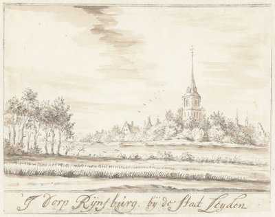 Das Dorf Rijnsburg von Jacobus Stellingwerff