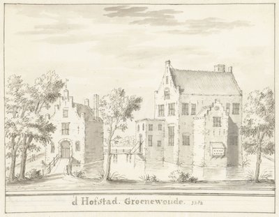 Das Schloss Groenewoude bei Woudenberg, 1382 von Jacobus Stellingwerff