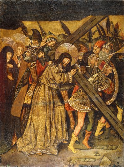 Christus auf dem Weg nach Golgatha von Jacomart Baco