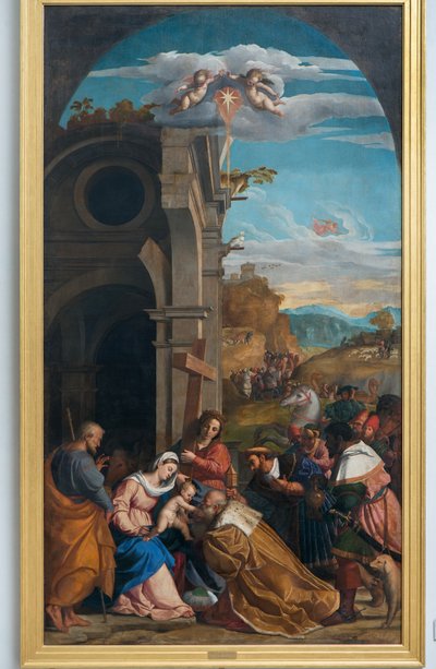 Anbetung der Könige in Anwesenheit der heiligen Helena von Jacopo (c.1480 1528) Palma