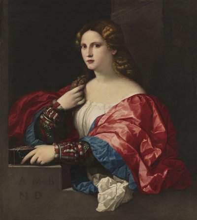 Porträt einer jungen Frau La Bella von Jacopo Palma il Vecchio the Elder