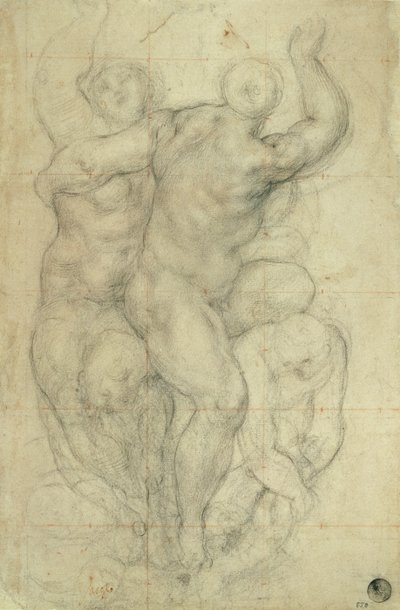 Studie für eine Gruppe von Akten von Jacopo Pontormo