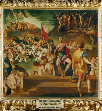 Das Martyrium der Thebäischen Legion von Jacopo Pontormo