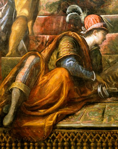 Doge Niccolo da Ponte erhält einen Olivenzweig von Venedig (Detail) von Jacopo Robusti Tintoretto