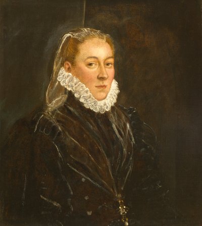 Porträt einer Dame, ca. 1570-1580 von Jacopo Robusti Tintoretto