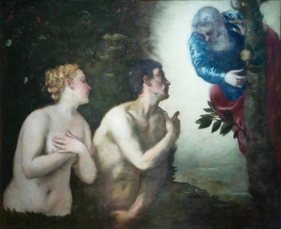 Die Vertreibung von Adam und Eva aus dem Garten Eden von Jacopo Robusti Tintoretto