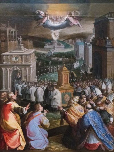 Prozession von St. Gregor dem Großen von Jacopo Zucchi