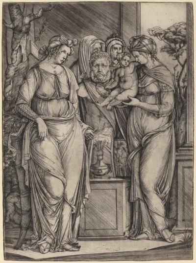 Großes Opfer an Priapus von Jacopo de Barbari