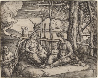 Die Heilige Familie mit der Heiligen Elisabeth von Jacopo de