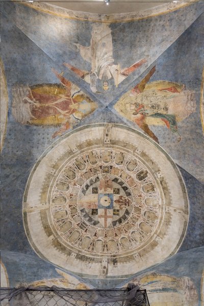 Gewölbe mit dem kreisförmigen Bild von Florenz als das neue himmlische Jerusalem von Jacopo di Cione