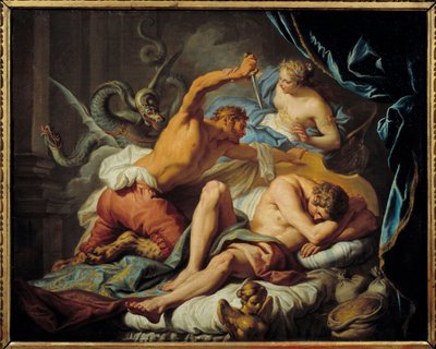 Ceres schützt Triptolemus vor König Lyncus von Jacques  Dumont
