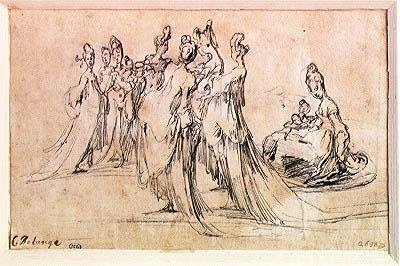 Gruppe von Frauen von Jacques Bellange