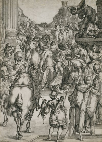 Die Anbetung der Könige, ca. 1614-17 von Jacques Bellange
