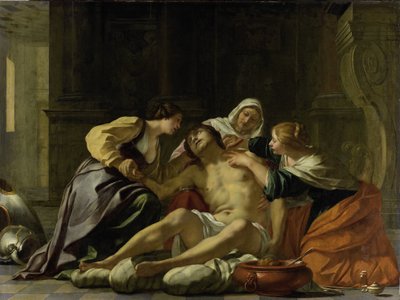 Der heilige Sebastian, gepflegt von Irene und ihren Helfern von Jacques Blanchard