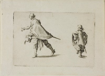 Ein Gentleman und sein Page, aus Die Launen von Jacques Callot