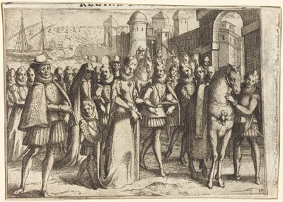 Ankunft in Valencia [recto] von Jacques Callot