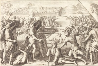 Angriff auf die äußeren Festungen von Bone von Jacques Callot