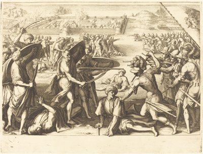 Angriff auf die äußeren Festungen von Bone von Jacques Callot