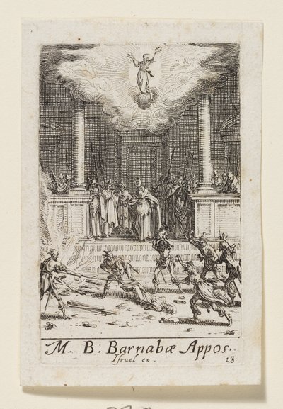Der Apostel Barnabas von Jacques Callot