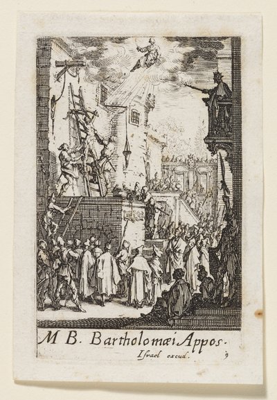 Bartholomäus der Apostel (Bartholomaei Appos.) von Jacques Callot