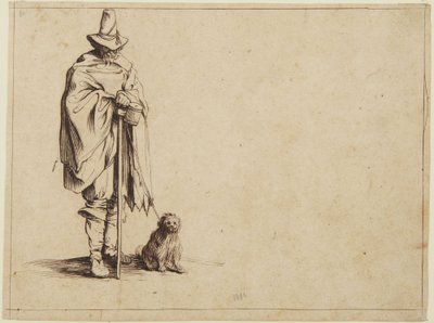 Bettler mit Hund von Jacques Callot