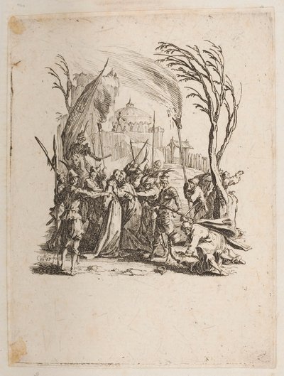Christus wird den Juden übergeben, Nr. 4 von 11 aus La Petite Passion von Jacques Callot