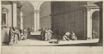Christus wäscht den Aposteln die Füße von Jacques Callot