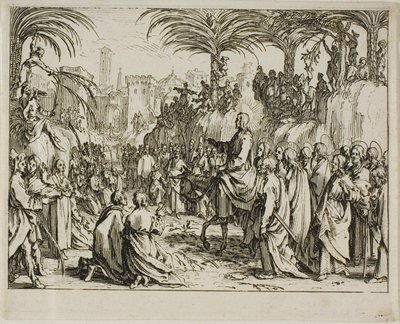 Einzug Christi in Jerusalem, aus dem Neuen Testament von Jacques Callot