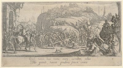 Christus schleppt das Kreuz von Jacques Callot