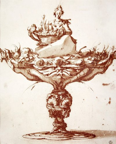 Entwurf für einen Brunnen von Jacques Callot