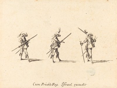 Übung mit dem Musket von Jacques Callot