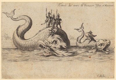 Einzug des Prinzen von Pfalzburg, Blatt 2 der Folge "Das Turnier" von Jacques Callot
