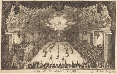 Einzug Seiner Hoheit zu Fuß von Jacques Callot