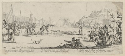 Erschießung, Blatt 12 der Folge "Grauen des Krieges" von Jacques Callot