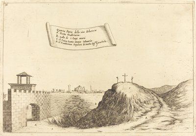 Vier Teile der Via Dolorosa, 1619 von Jacques Callot